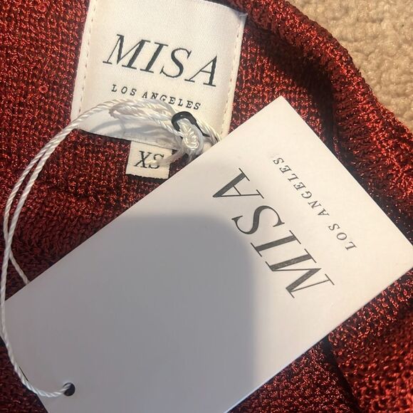 BNWT - MISA DARYA RED SPARKLE TOP - XS - Picture 5 of 5